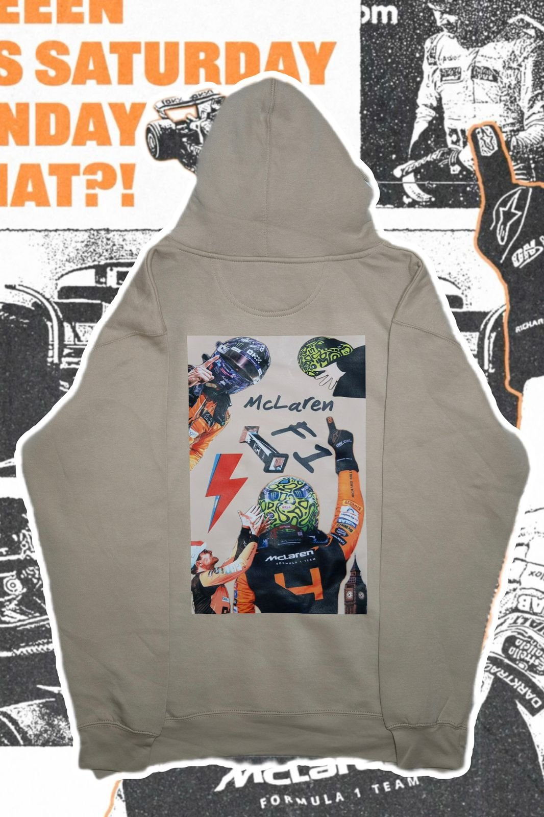 McLaren Energy Hoodie – Beige Edition - Image 2
